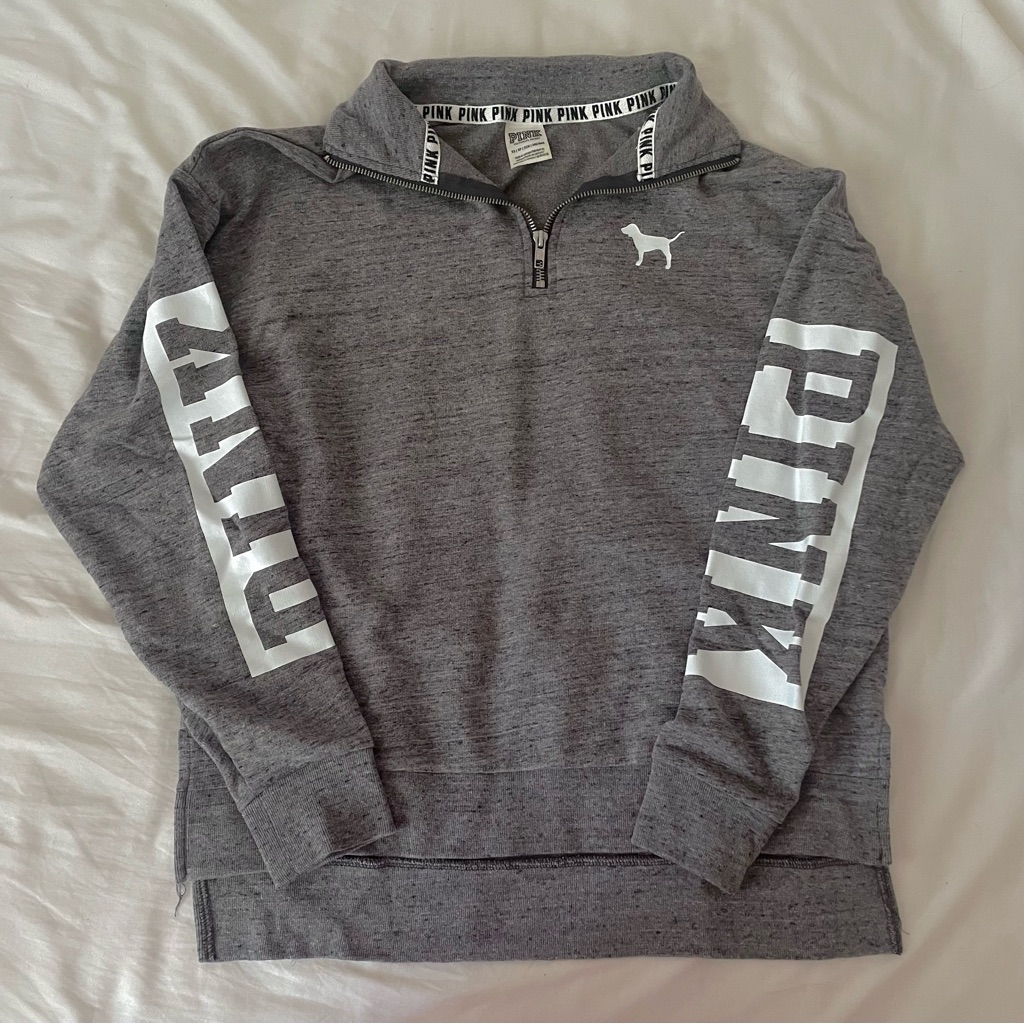 Grey Half-Zip Pullover
